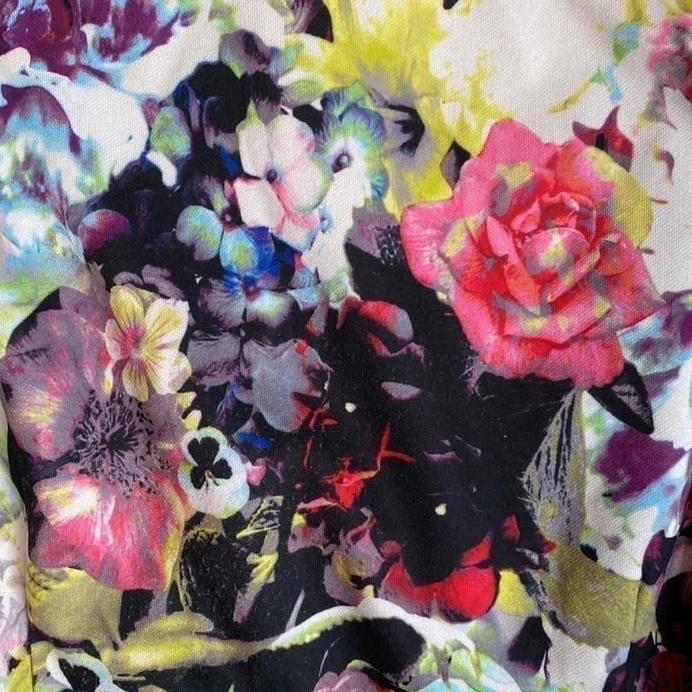 TAHARI Arthur Levine Floral Sheath Dress sz 8 - Picture 9 of 14